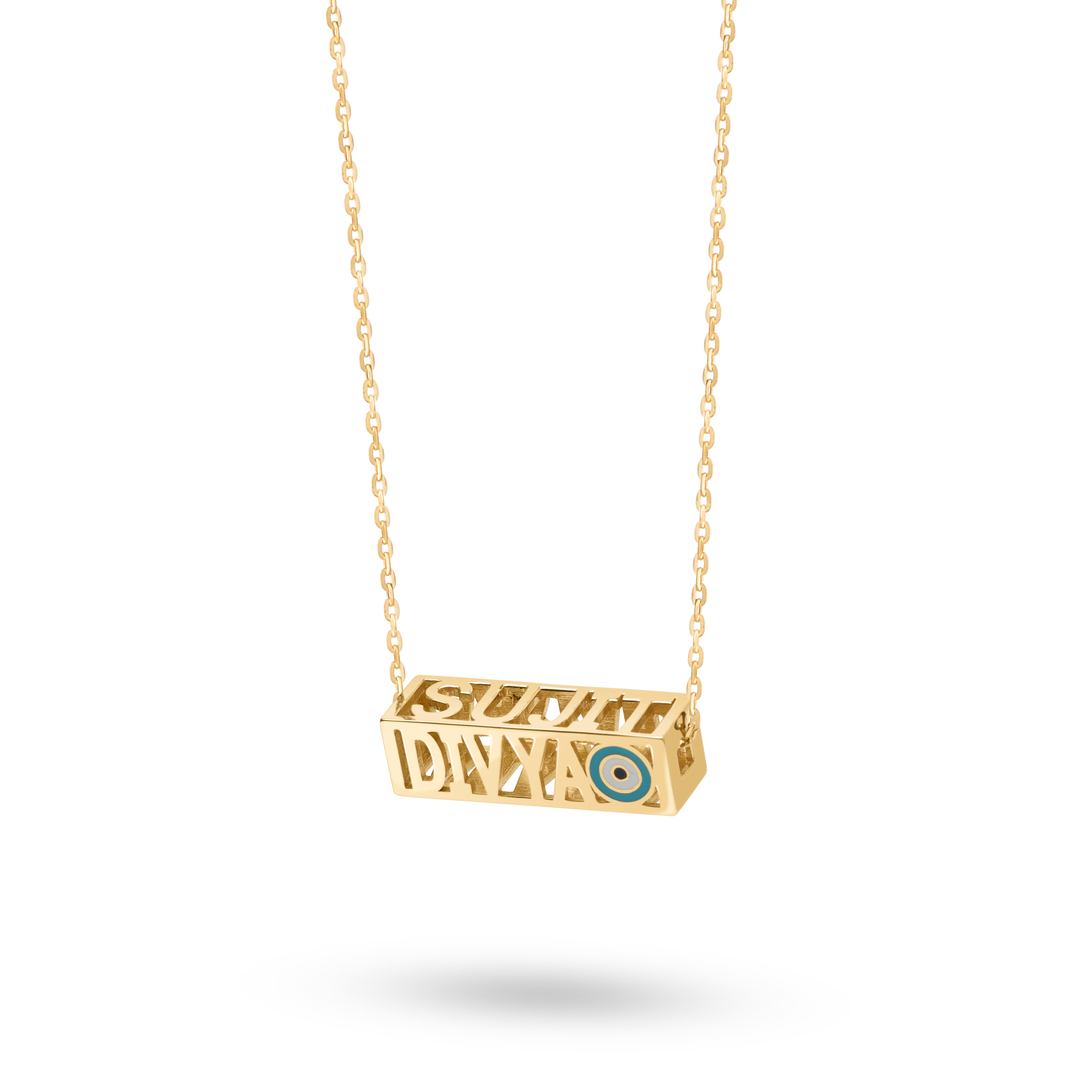 Four Sided Name Necklace