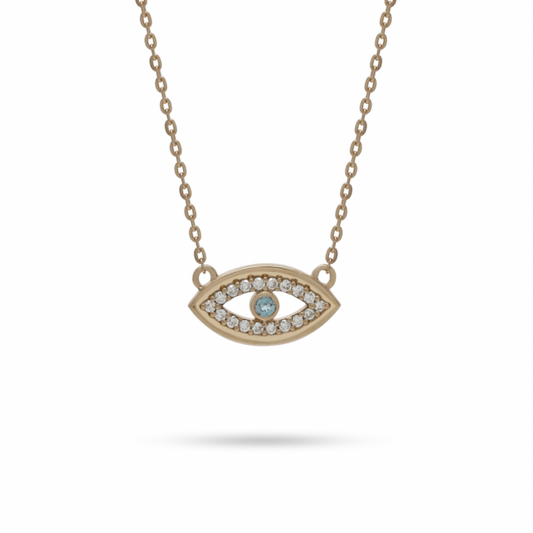 Evil Eye Diamond Necklace