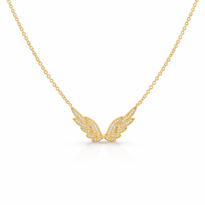 Diamond Angel Wings Necklace