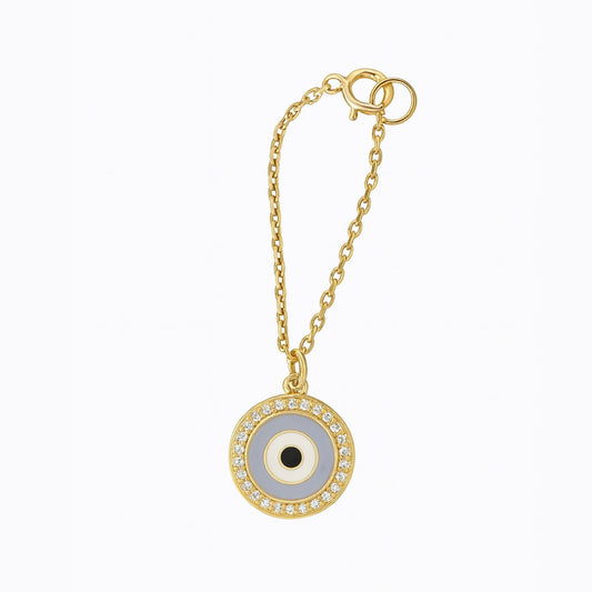 Enamel Evil Eye Diamond Watch Charm
