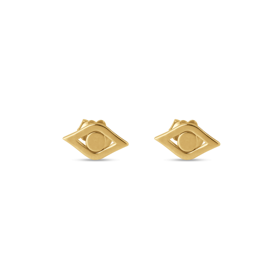 Evil Eye Gold Studs