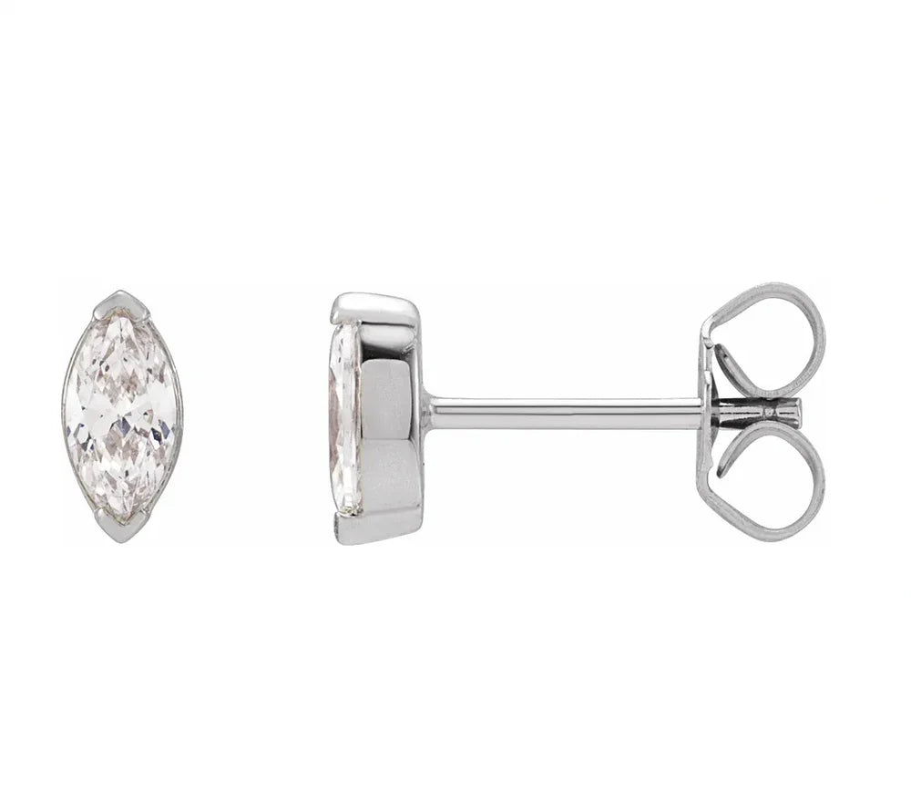 Marquise Diamond Studs 0.40 TCW