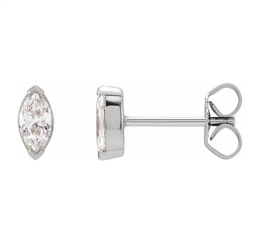 Marquise Diamond Studs 0.40 TCW
