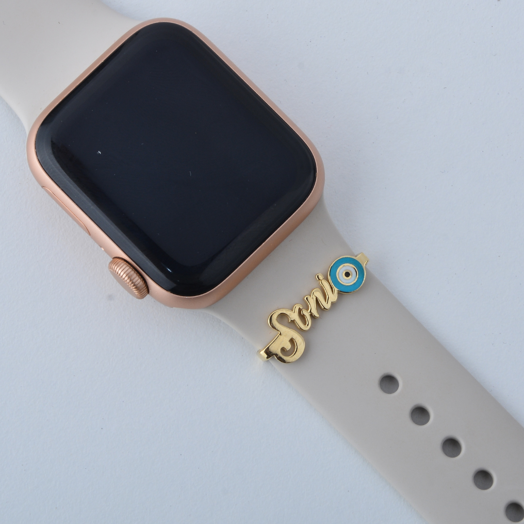 Name & Evil Eye Charm For Apple Watch
