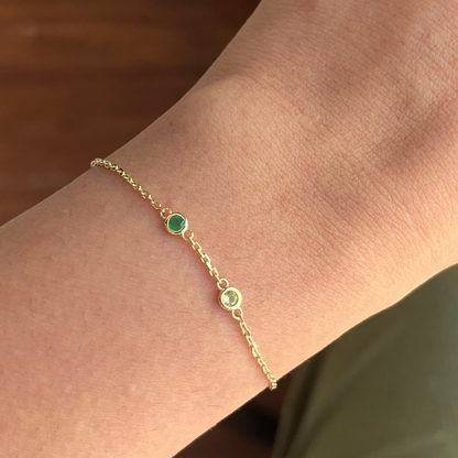 Birthstones By The Yard Bracelet