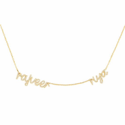 Two Diamond Name Necklace