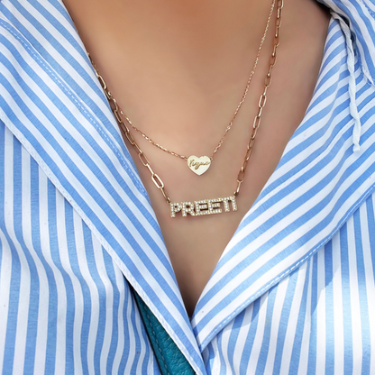 Handwritten Signature Heart Necklace