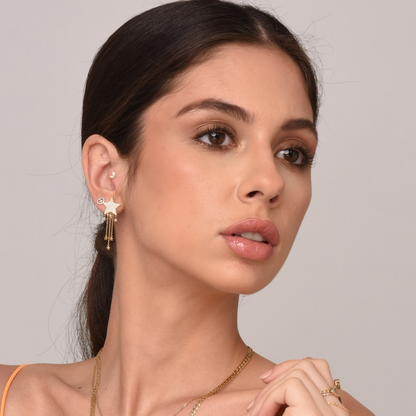 Diamond Star Danglers