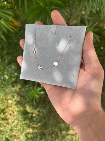 Asymmetric Initial Necklace