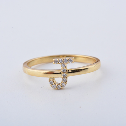 Diamond Initial Ring