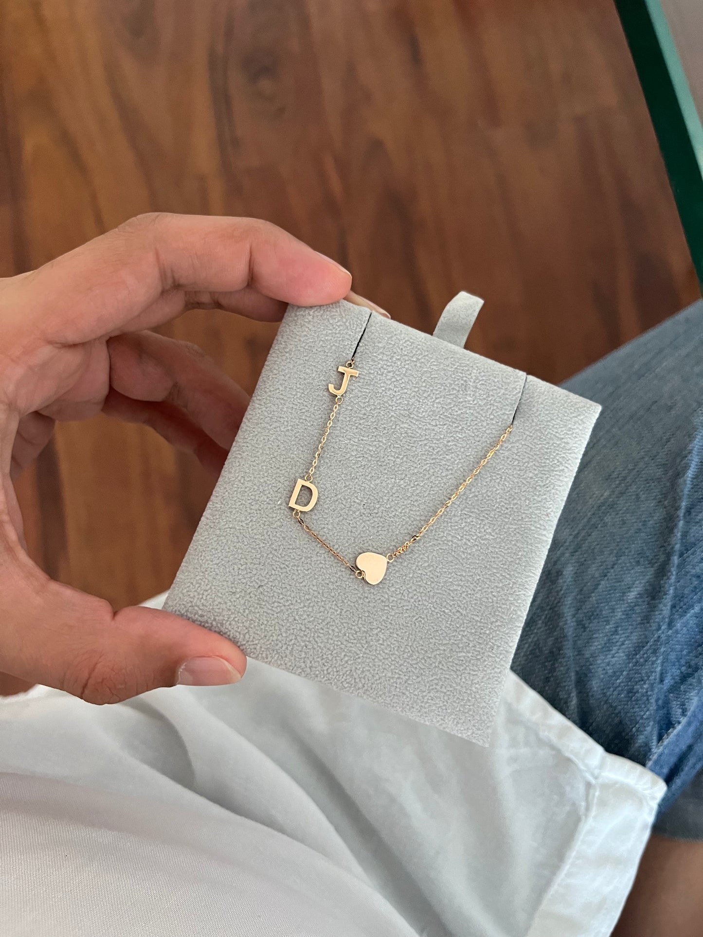 Asymmetric Initial Necklace