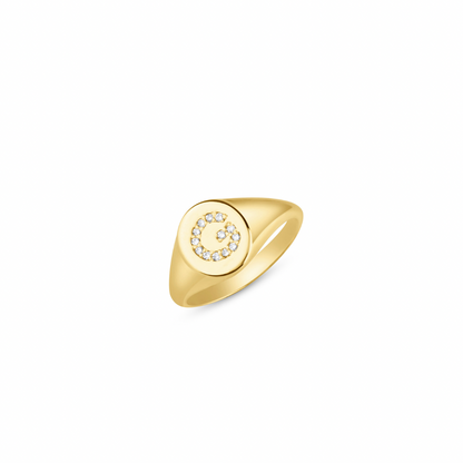 Initial Signet Ring