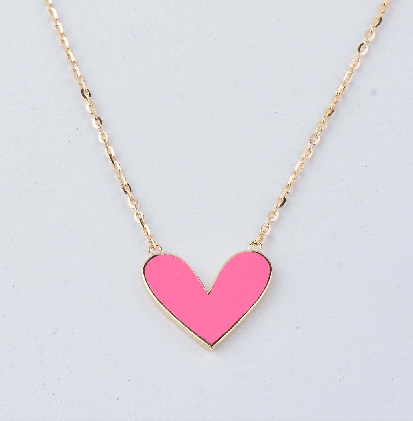Enamel Heart Necklace