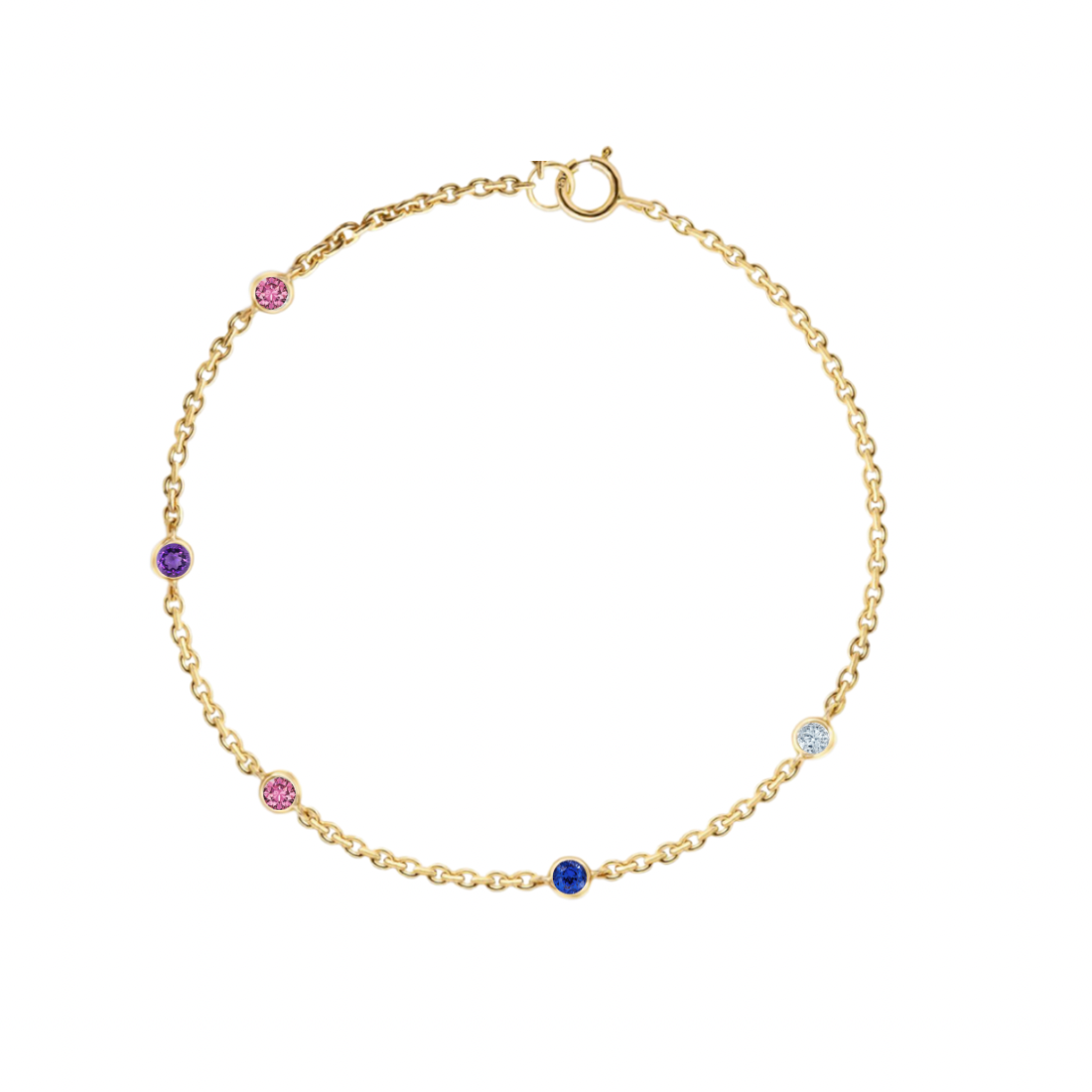 Birthstones By The Yard Bracelet