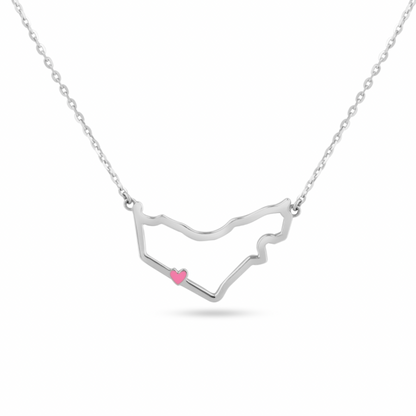 UAE Map Outline Necklace