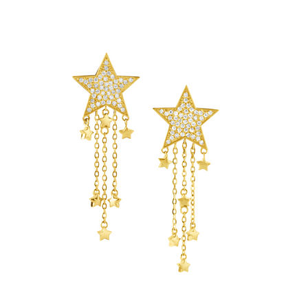 Diamond Star Danglers