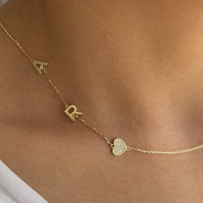 Asymmetric Initial Necklace