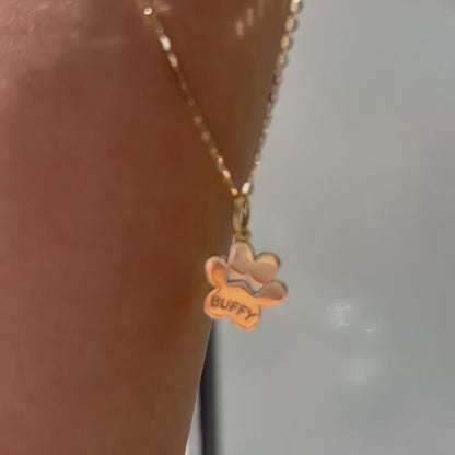 Paw Print Necklace