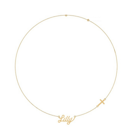 Name & Cross Necklace