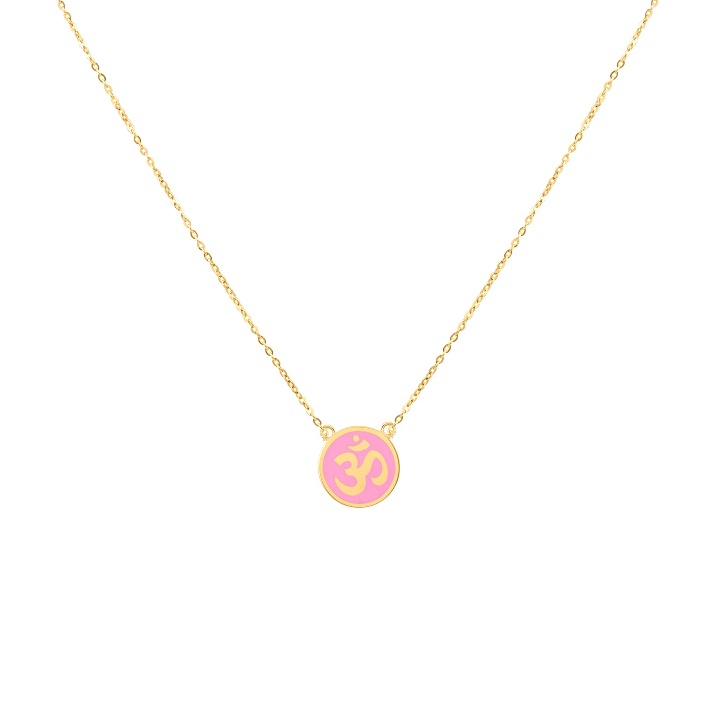 Om Enamel Necklace
