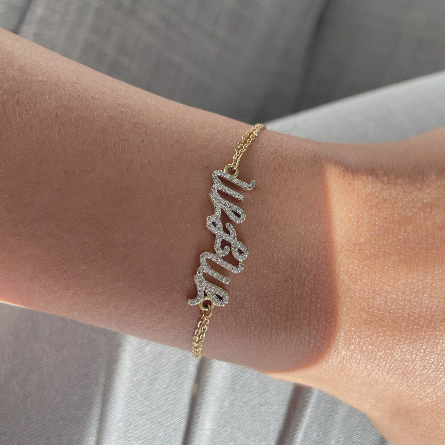 Diamond Name Bracelet