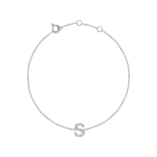 Diamond Initial Bracelet