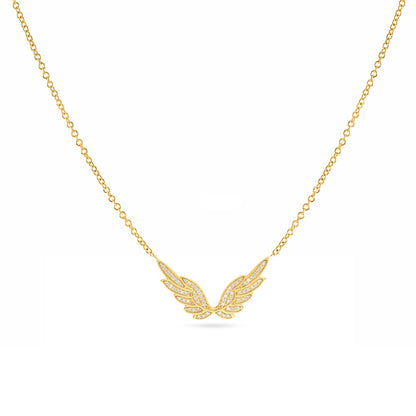 Diamond Angel Wings Necklace