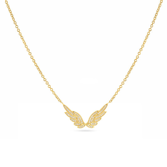 Diamond Angel Wings Necklace