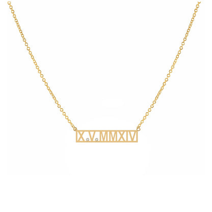 Roman Numeral Necklace