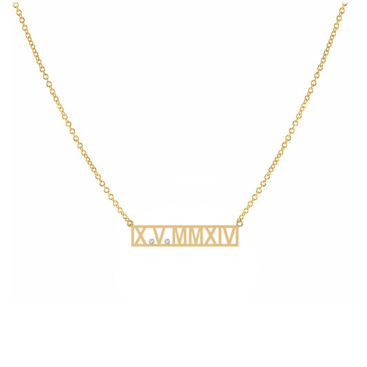 Roman Numeral Necklace