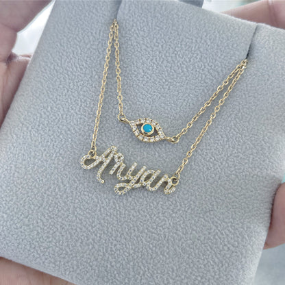 Diamond Name Necklace