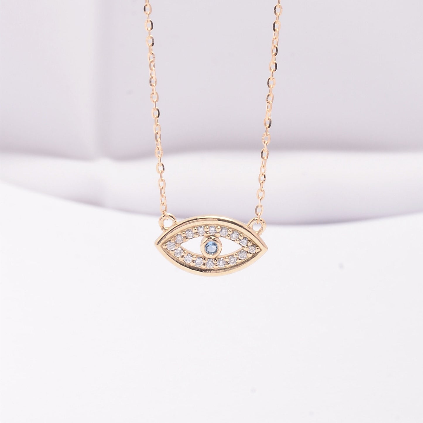 Evil Eye Diamond Necklace