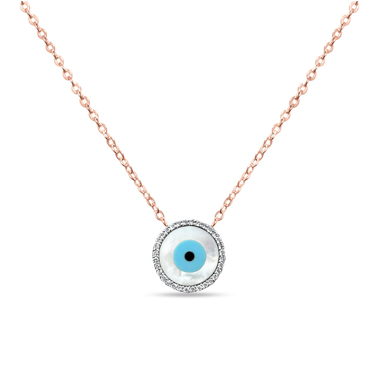 Diamond Evil Eye Necklace