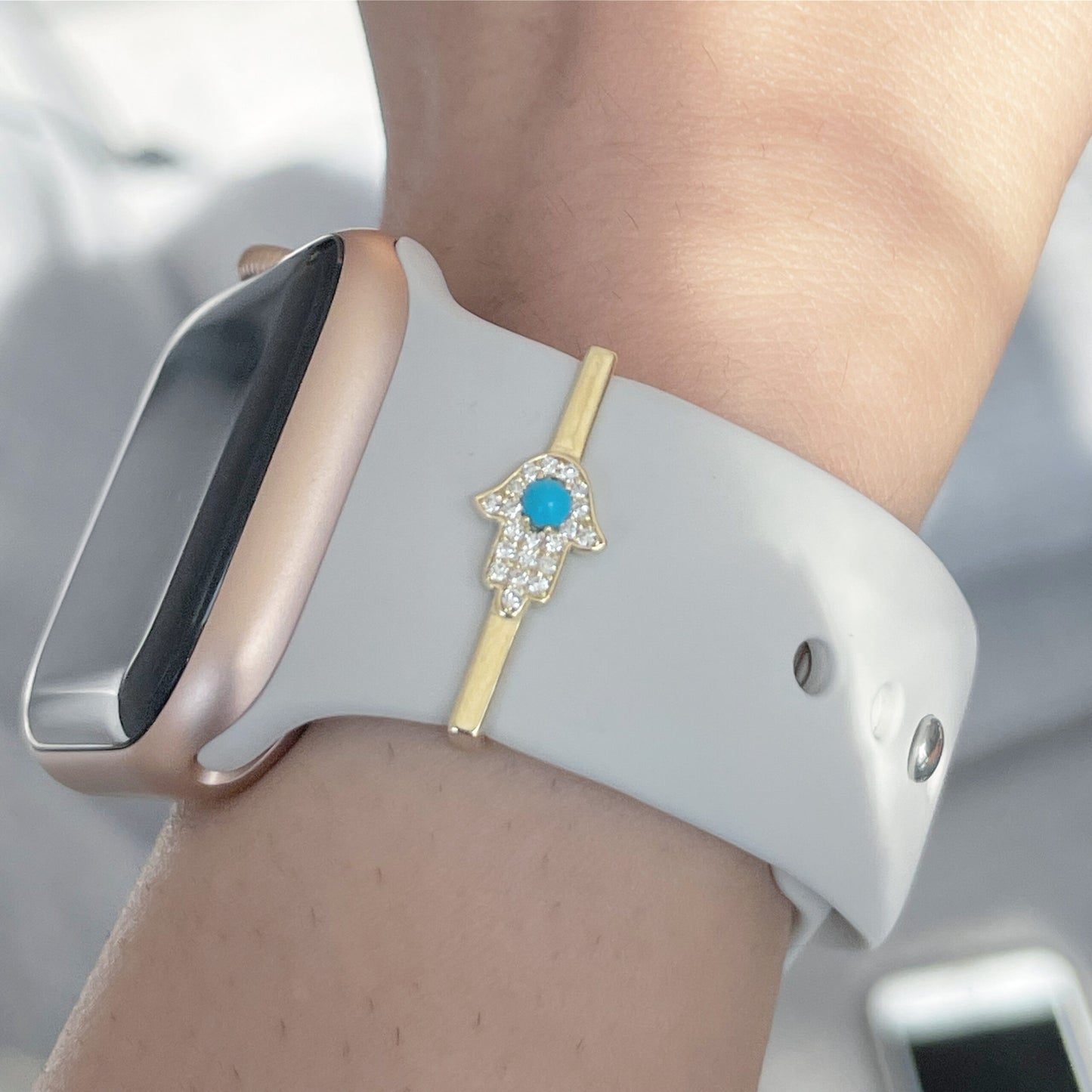 Diamond Hamsa Hand Charm