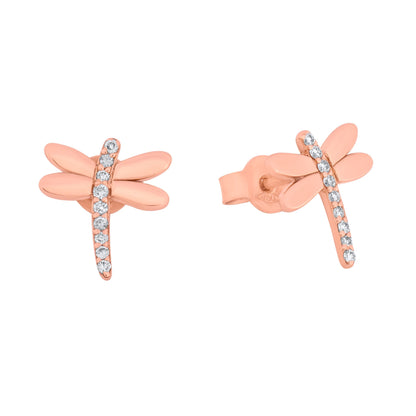 Dragonfly Diamond Studs
