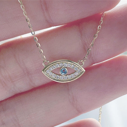 Evil Eye Diamond Necklace