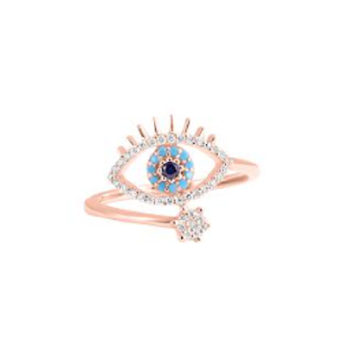 Evil Eye Wrap Ring