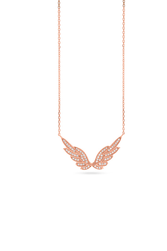 Diamond Angel Wings Necklace