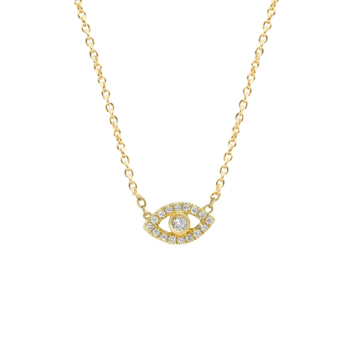 Diamond Evil Eye Necklace