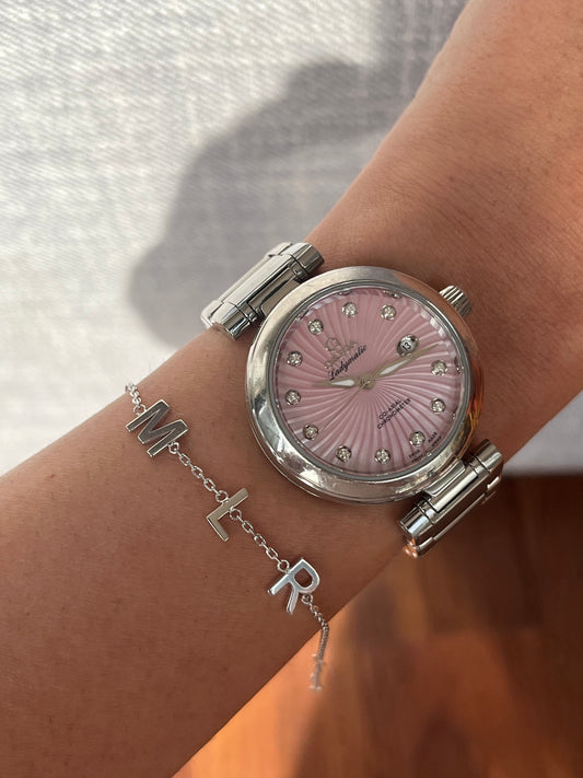 Three Initial Bracelet